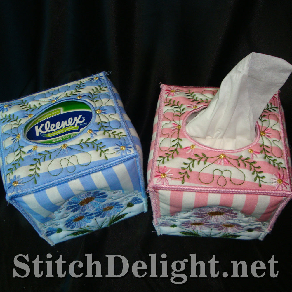 SD1129 Daisy Square Tissue Box Cover