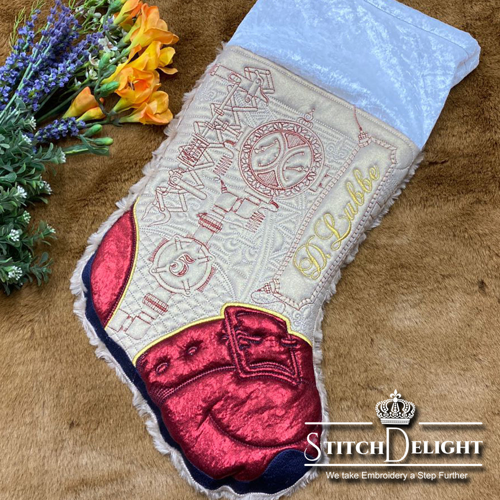 HOE0091 Steampunk Time Stockings