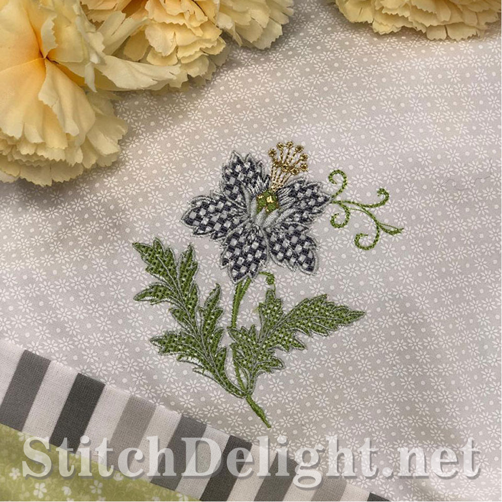 AE002 Metallic Flowers