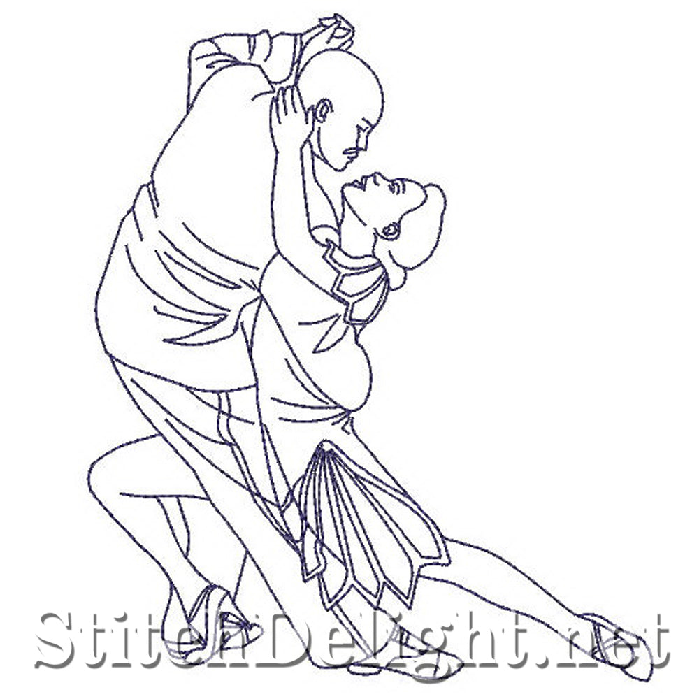 SD0743 Redwork Dancers