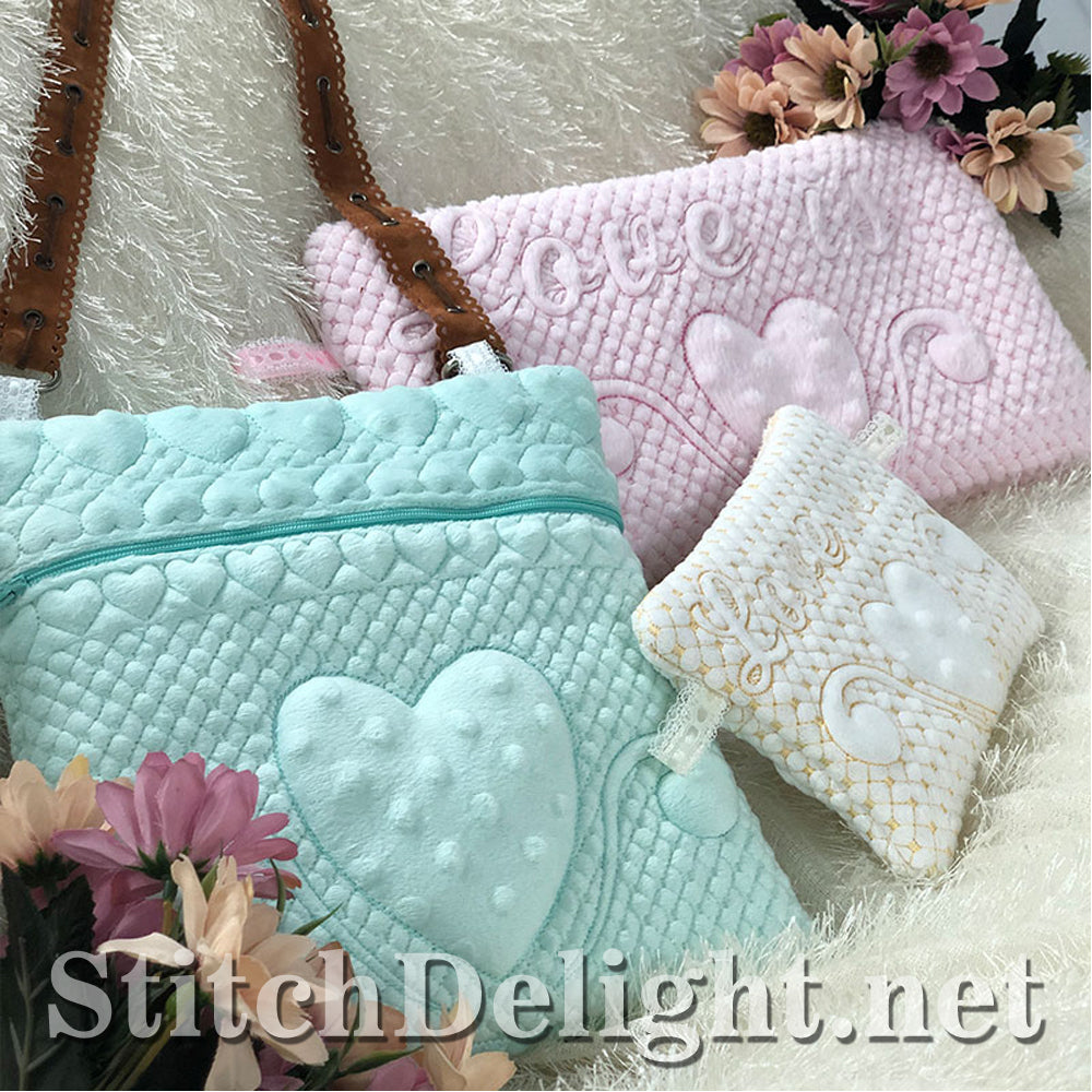 SDS1508 ITH Quilted Zipper Bags 3