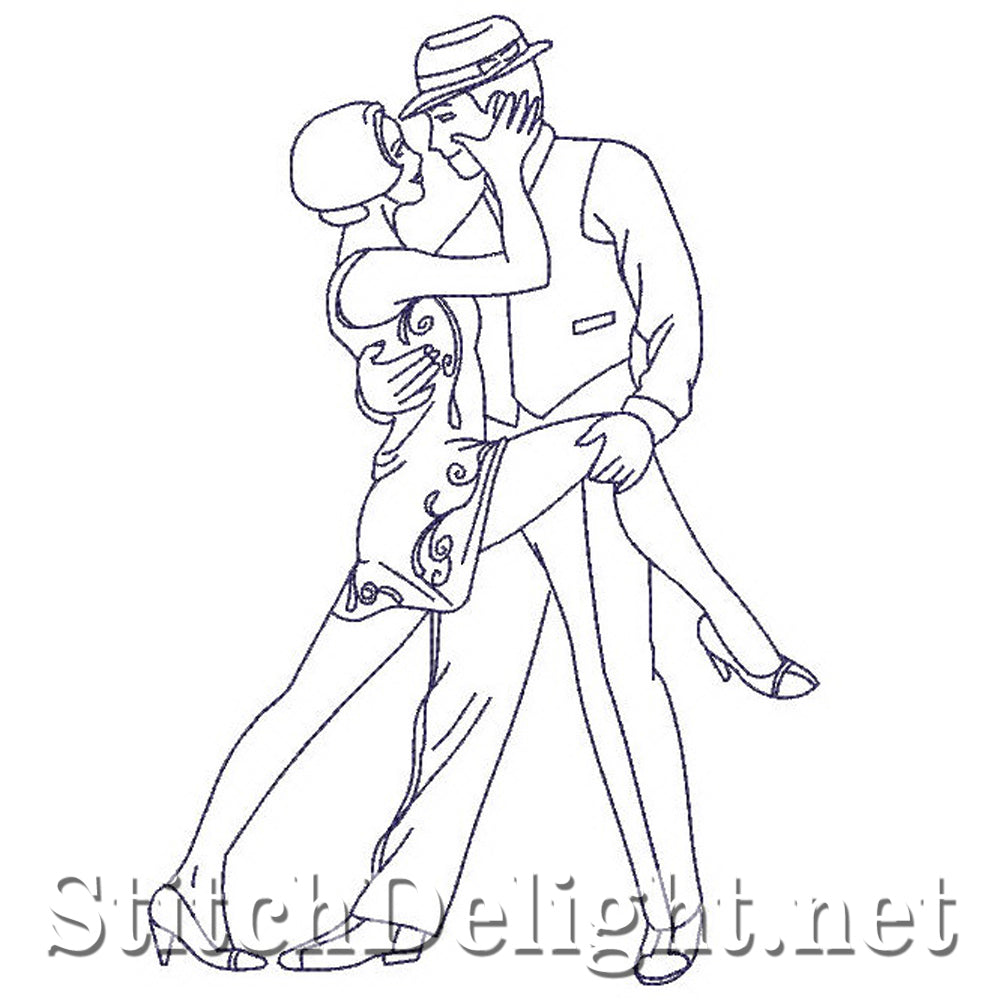 SD0743 Redwork Dancers