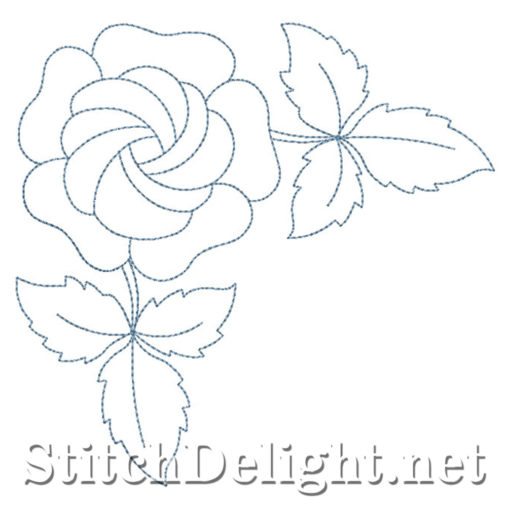 SDS0737 Feather Quilt Corners