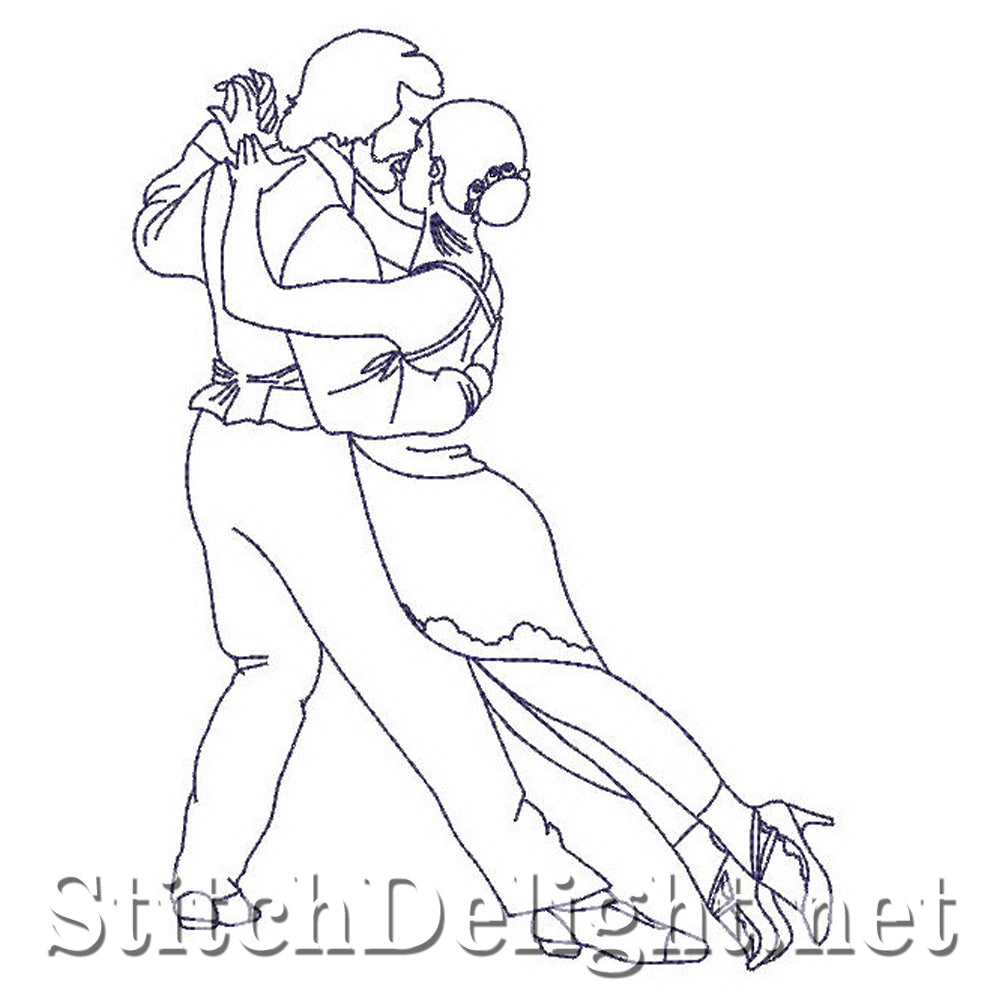 SD0743 Redwork Dancers