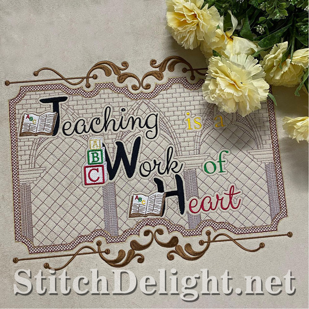 HOE0087 Teacher at Heart Quote