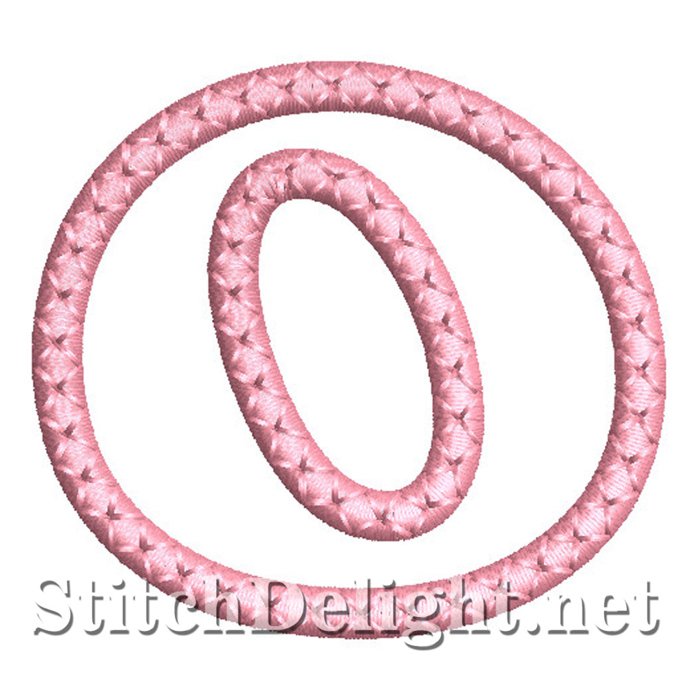 SDS1450 Applique Small Letter font O