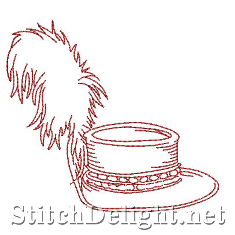 SD0616 Redwork Funny Hats