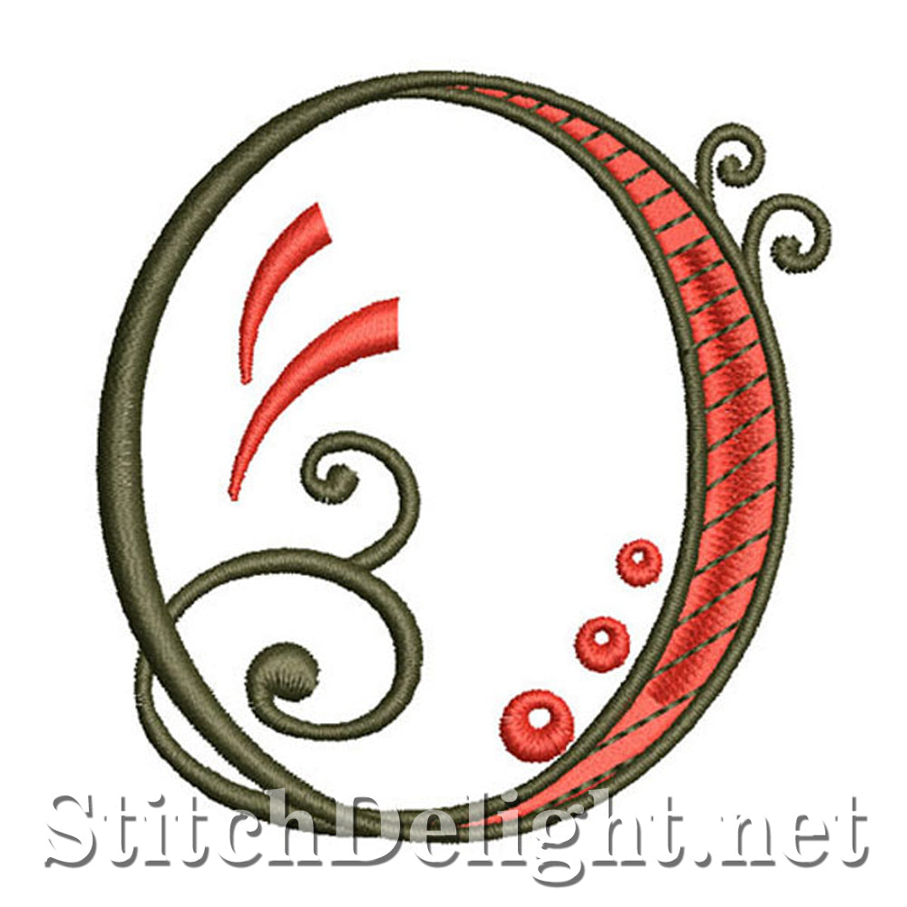 SDS1128 Fancy Deco-lettertype O