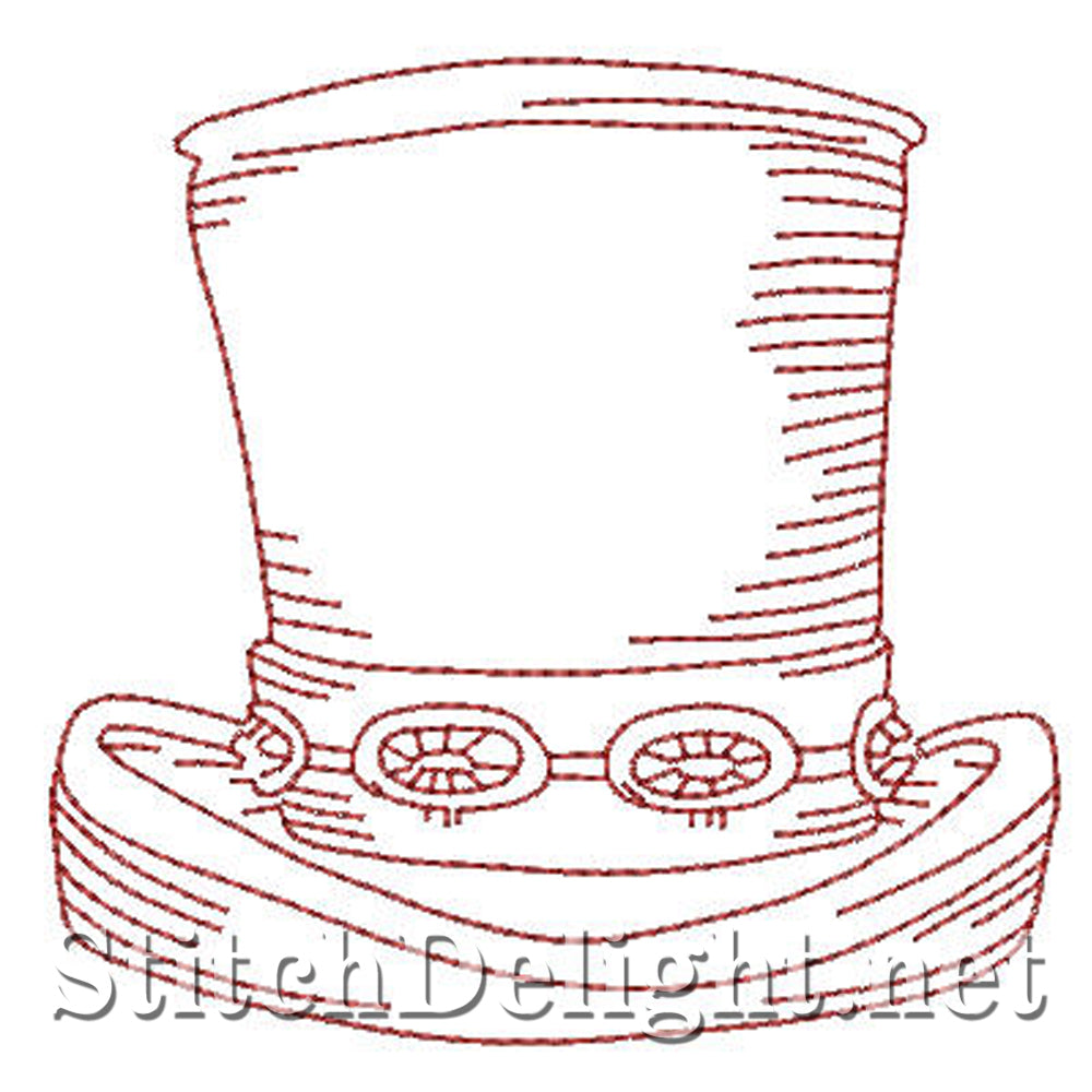 SD0616 Redwork Funny Hats