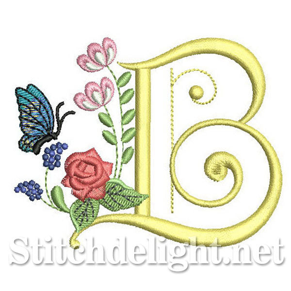 SDS0296 Deco Floral Font B