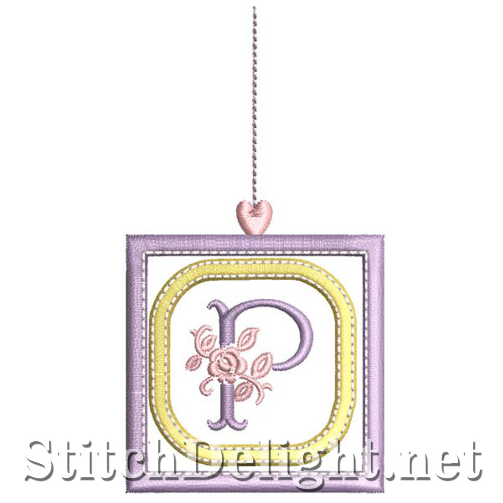 SDS1304 Applique Rosy Blocks Font P