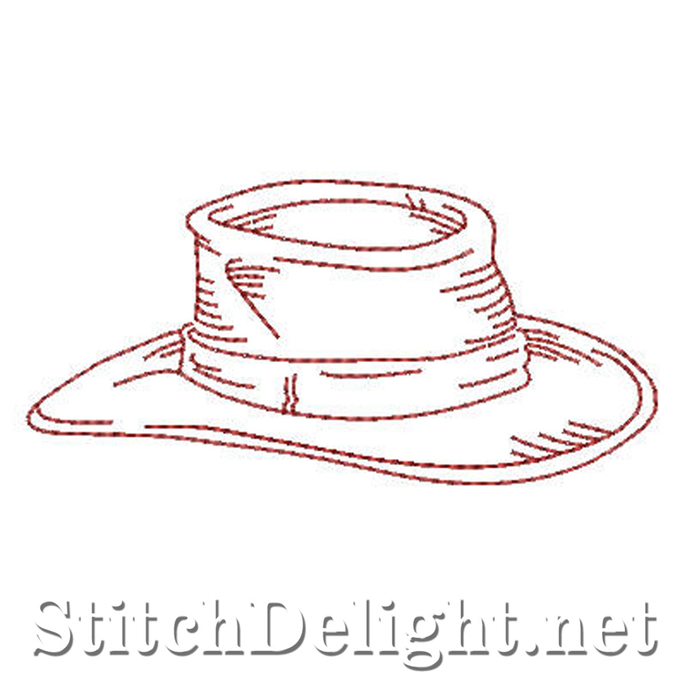 SD0616 Redwork Funny Hats