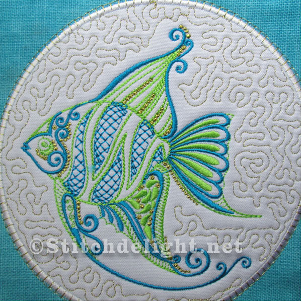 Bloc de courtepointe poisson SDS0543