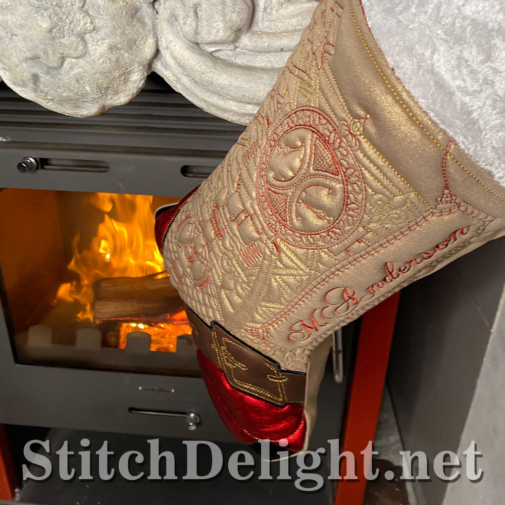 HOE0091 Steampunk Time Stockings