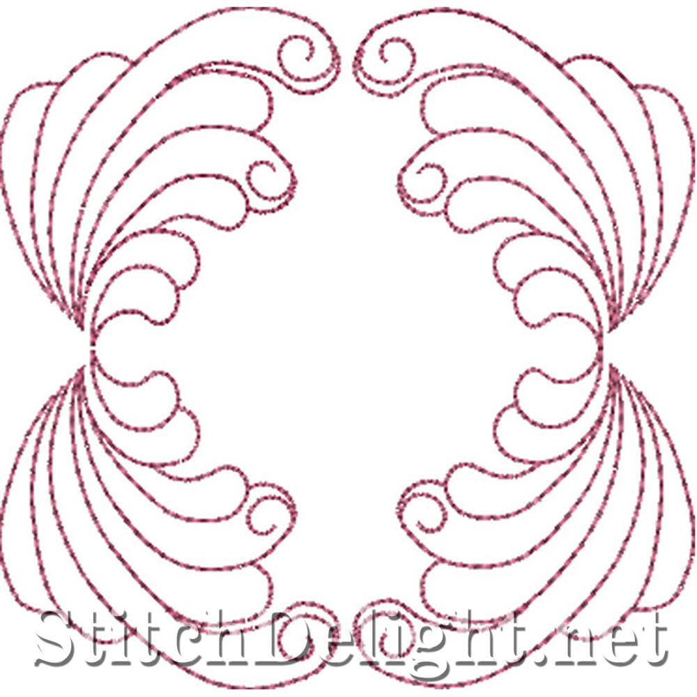 SDS0734 Feather Quilt Patterns