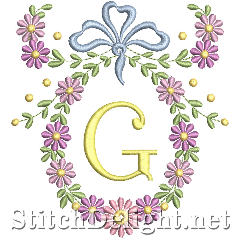 SDS1245 Wispy Floral Font G
