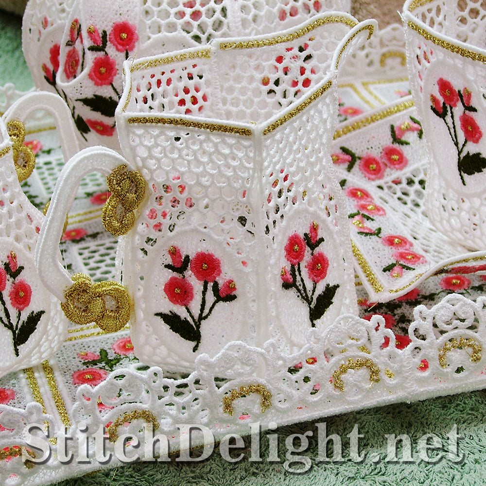 SD0495 FSL Rose Tea Set