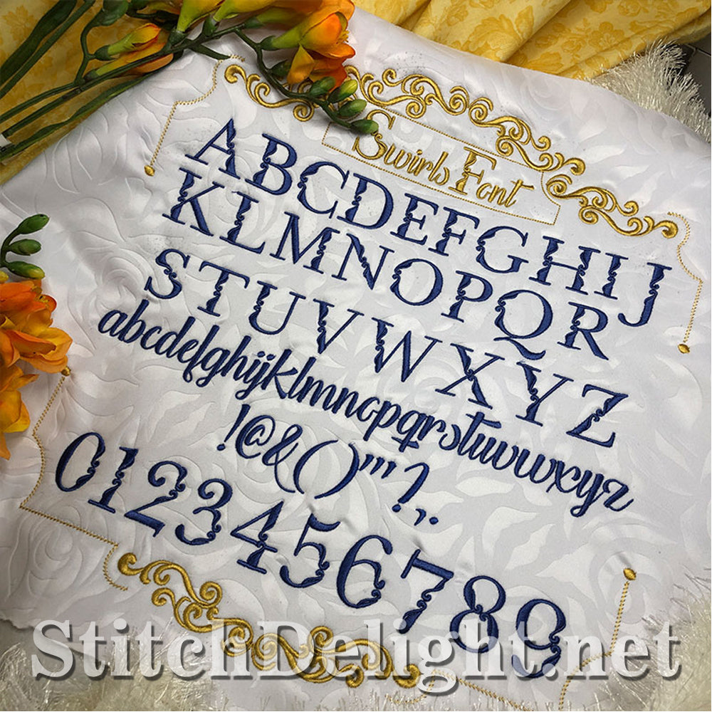 SDS1509 Swirl Font