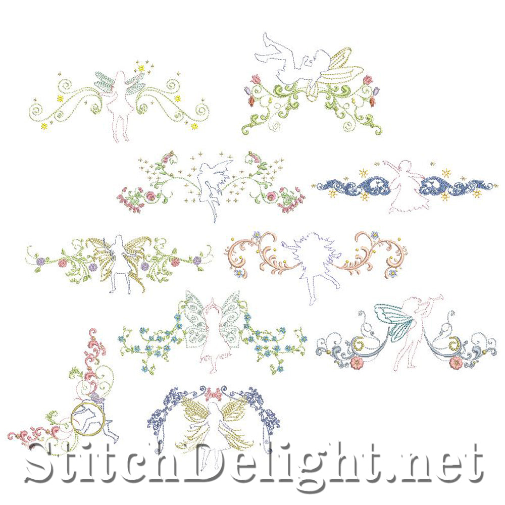 <transcy>SD0720 Frontières de silhouette de fée</transcy>