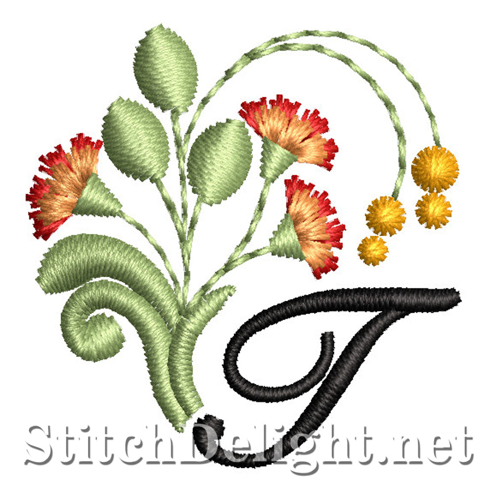 SDS1749 Flamboyant Font T