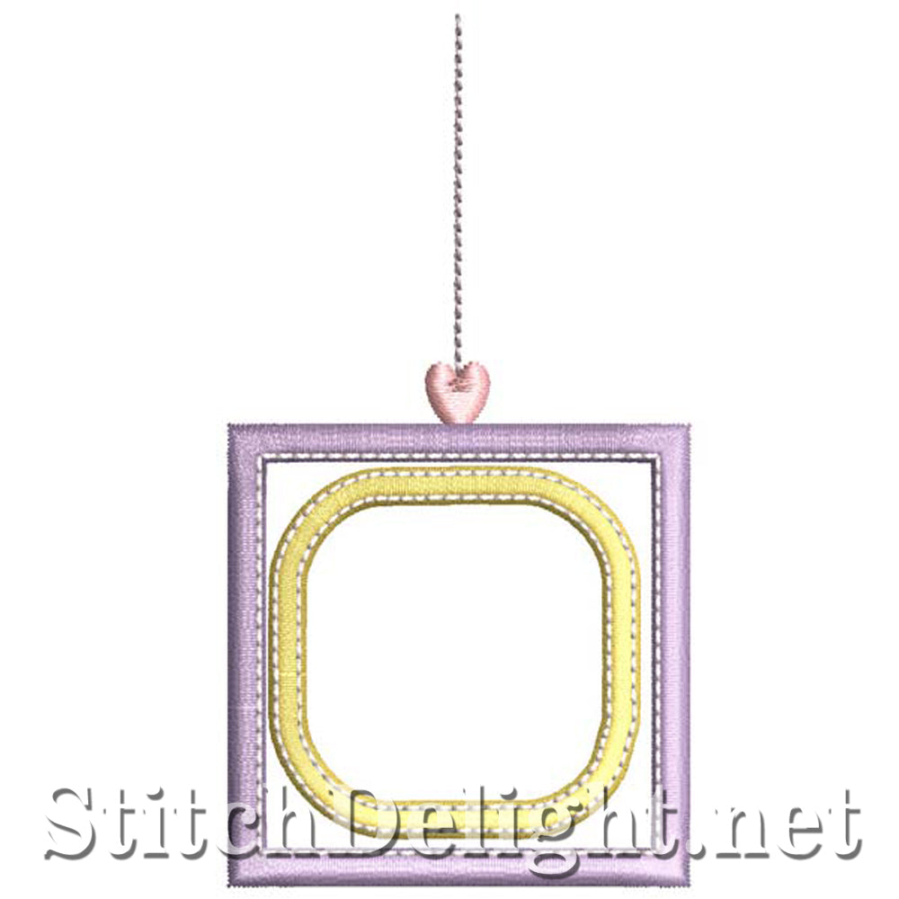 SDS1304 Applique Rosy Blocks Font Frame
