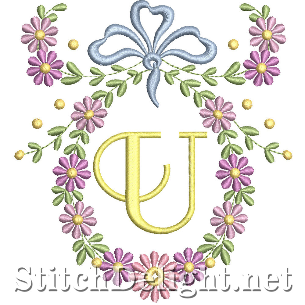 SDS1245 Wispy Floral Font U