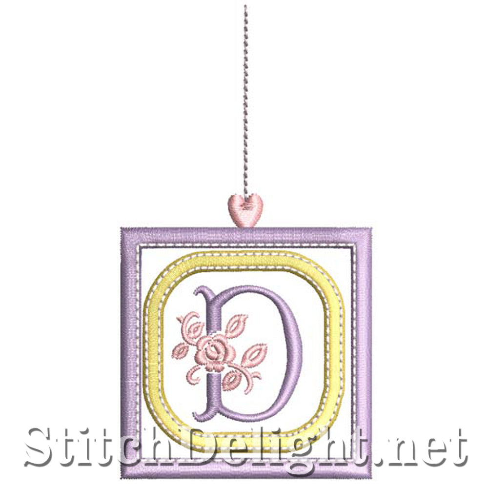SDS1304 Applique Rosy Blocks Font D