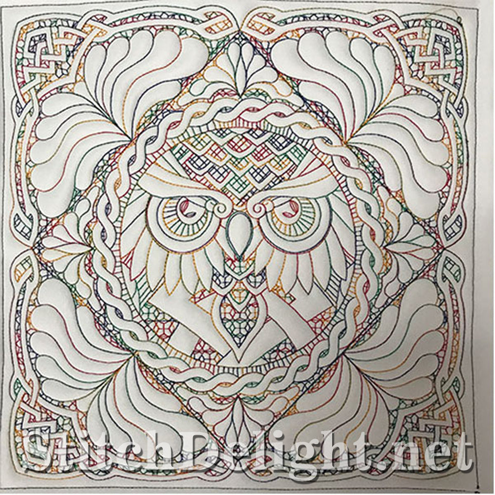 Ensemble de courtepointe hibou celtique SDS1192