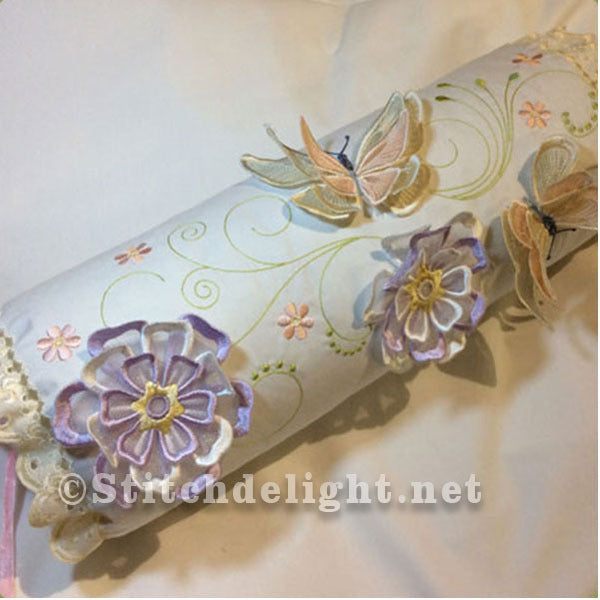 SDS0498 3D vlinders en bloemen