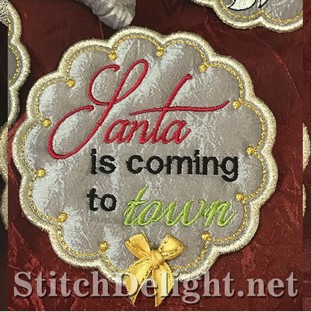 SDS1139 Kerstonderzetters en cadeauzakje