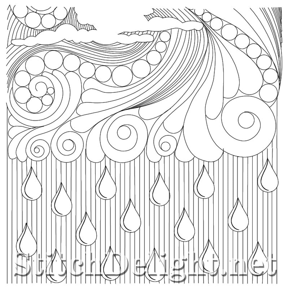 SDQL0170 Courtepointe Jour de Pluie