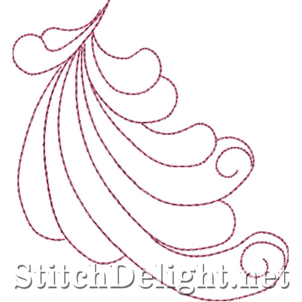 SDS0734 Feather Quilt Patterns