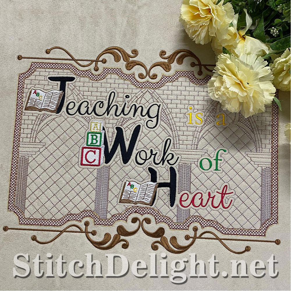 HOE0087 Teacher at Heart Quote