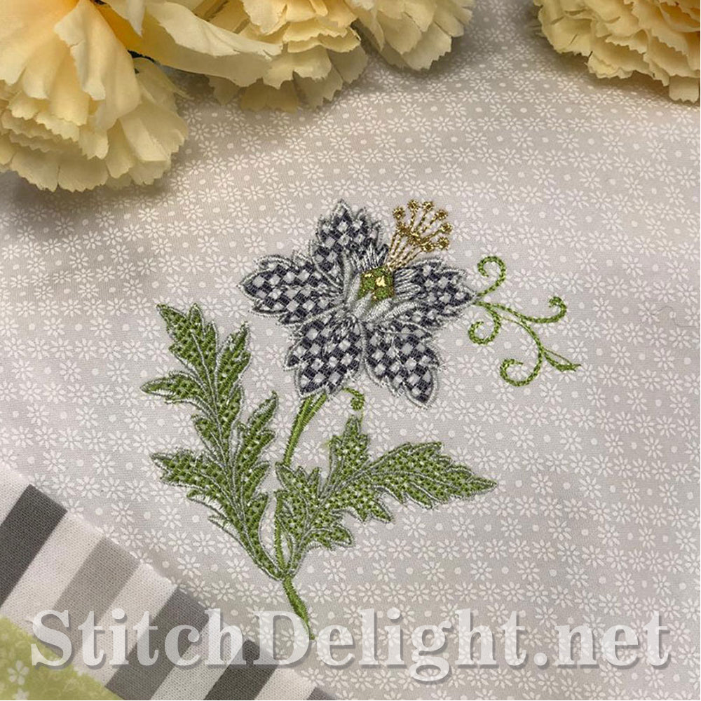 AE002 Metallic Flowers