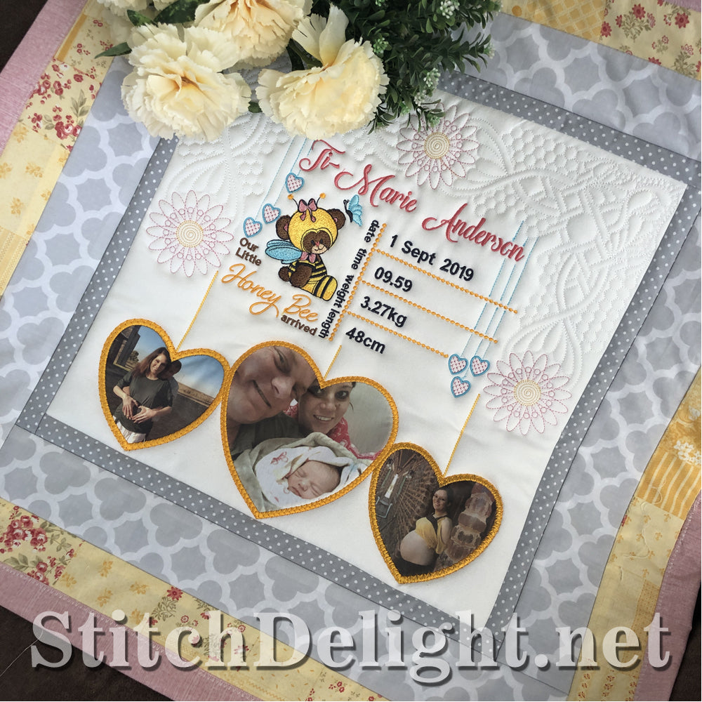 SDS1518 Bumble Bee BirthAnnouncement