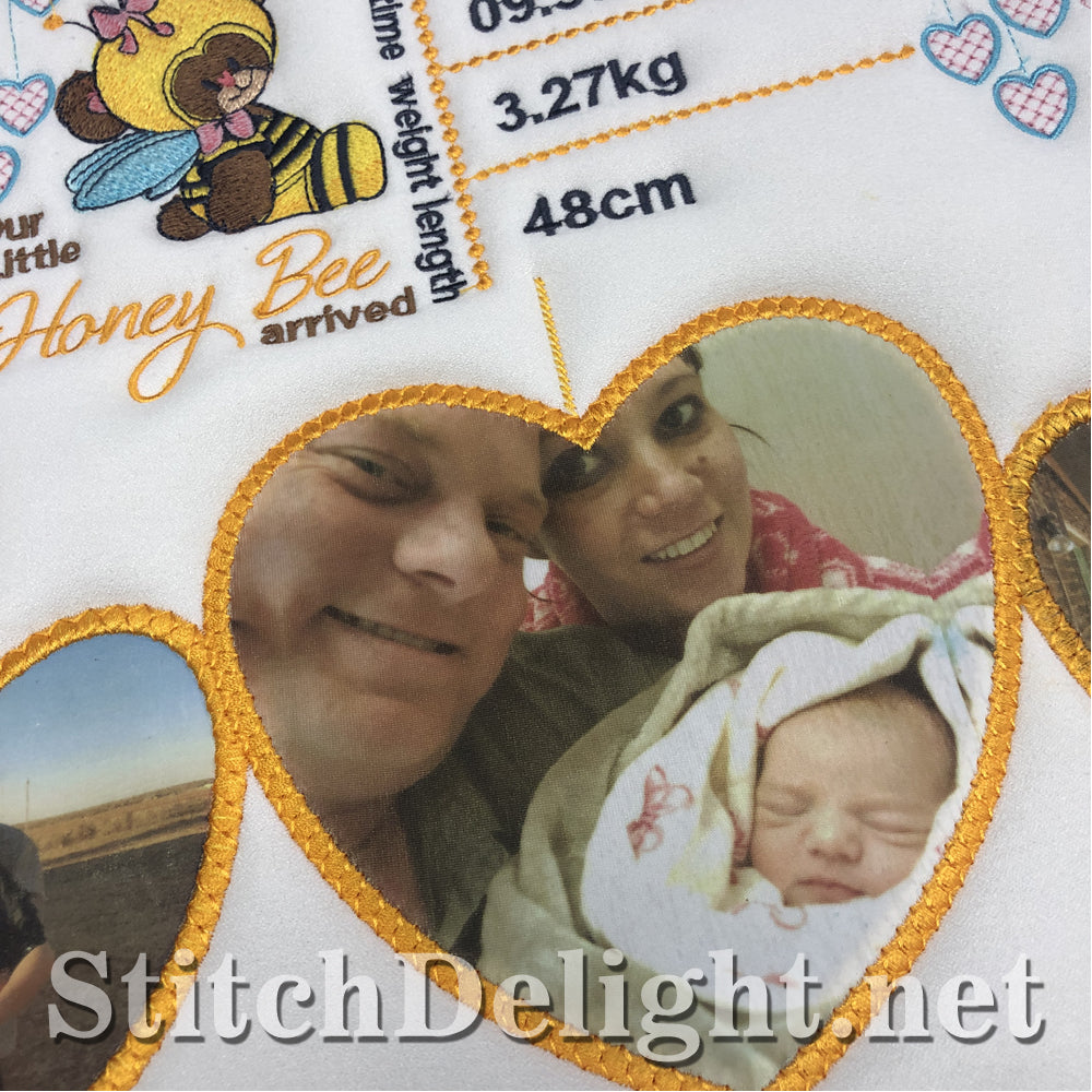 SDS1518 Bumble Bee BirthAnnouncement