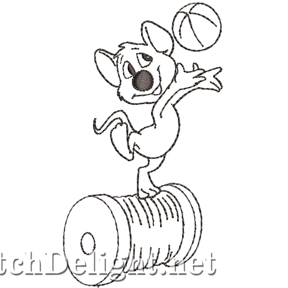 SD0714 Sewing Mice Redwork