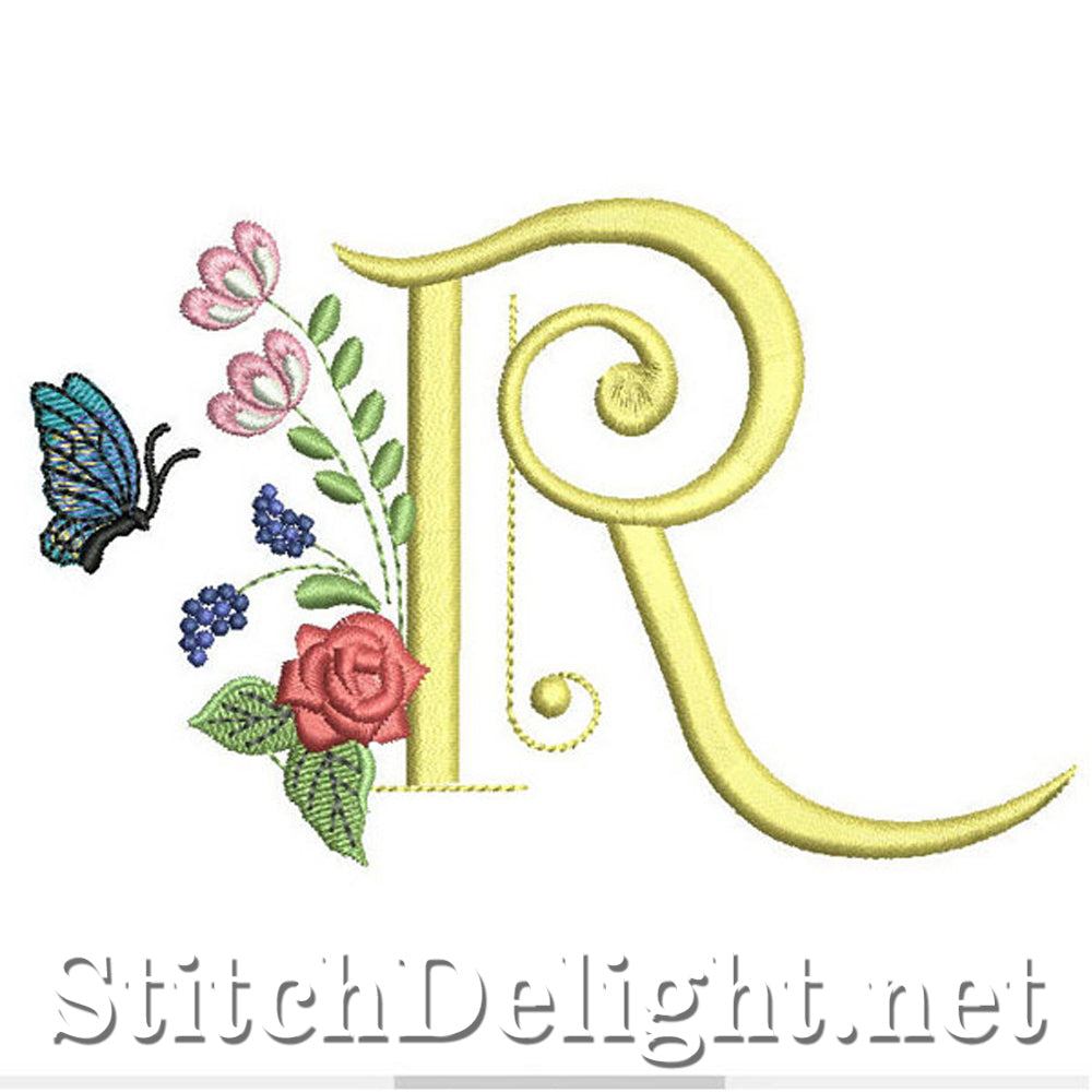 SDS0312 Deco Floral Font R