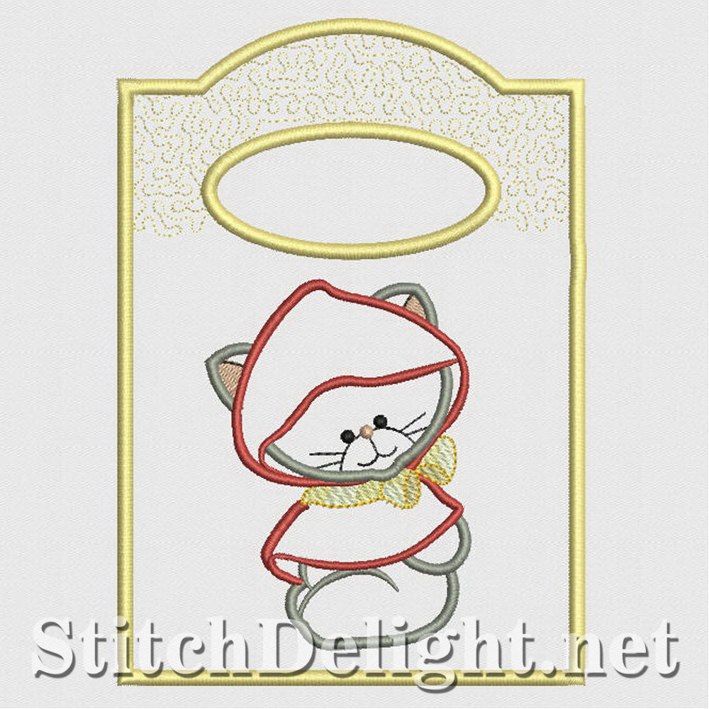 SD1207 Applique Kitty Treat Bags