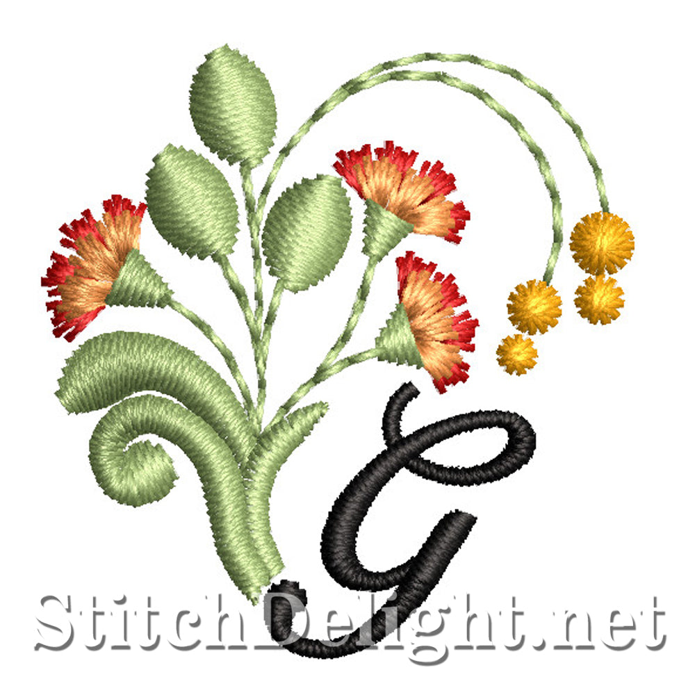 SDS1749 Flamboyant Font G