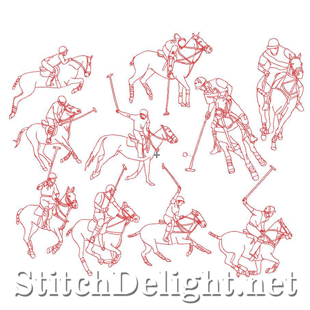 SD0811 Redwork Polo