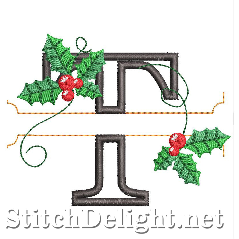 HOE0037 Festive Holly Font T