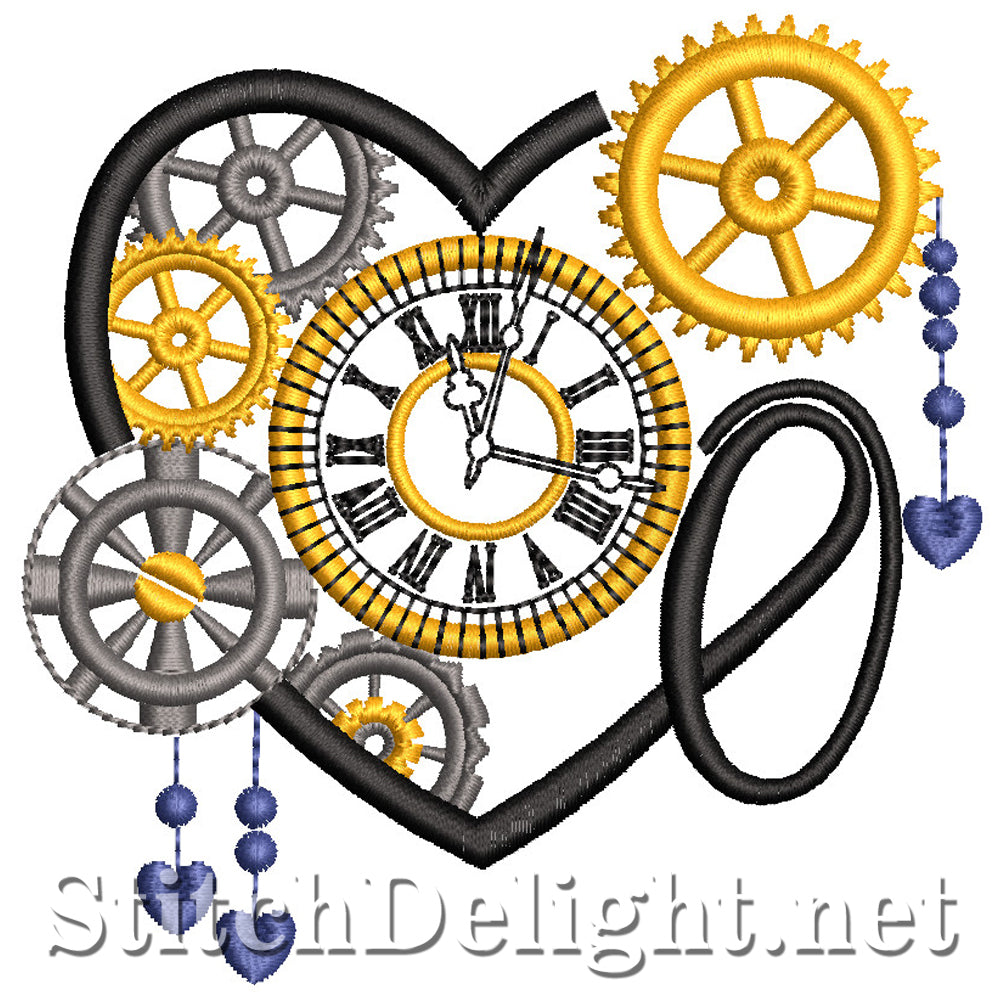 SDS1561 Steampunk Alpha Font O