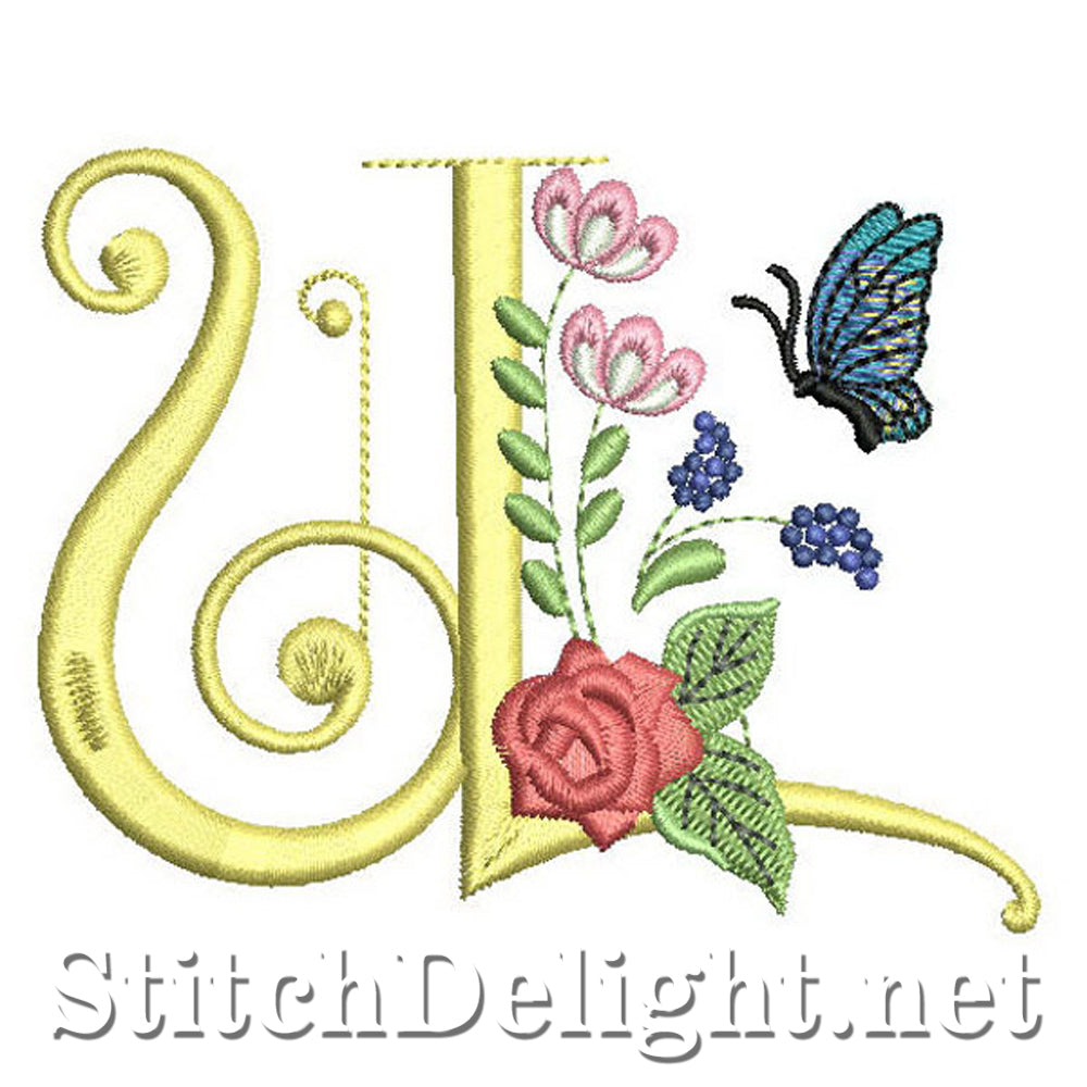 SDS0315 Deco Floral Lettertype U