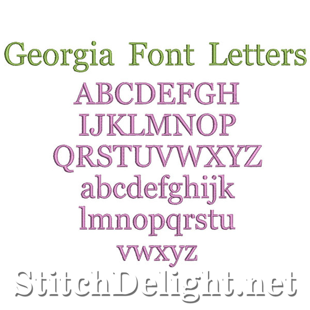 SDS1340 Georgia Font