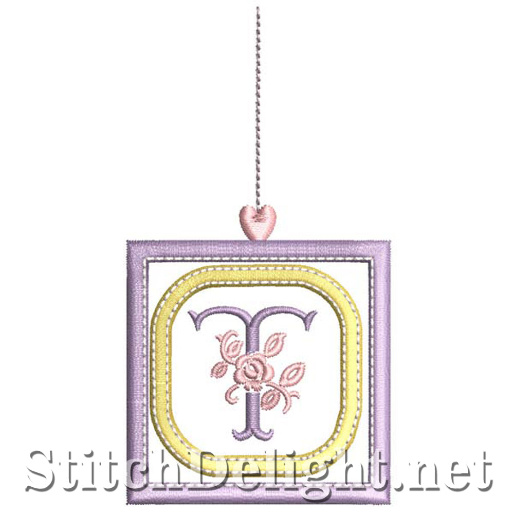 SDS1304 Applique Rosy Blocks Font T