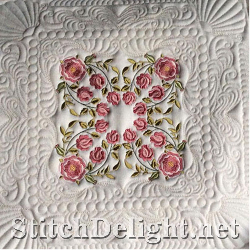 SDS0728 Ensemble de blocs de courtepointe Tudor Rose 11
