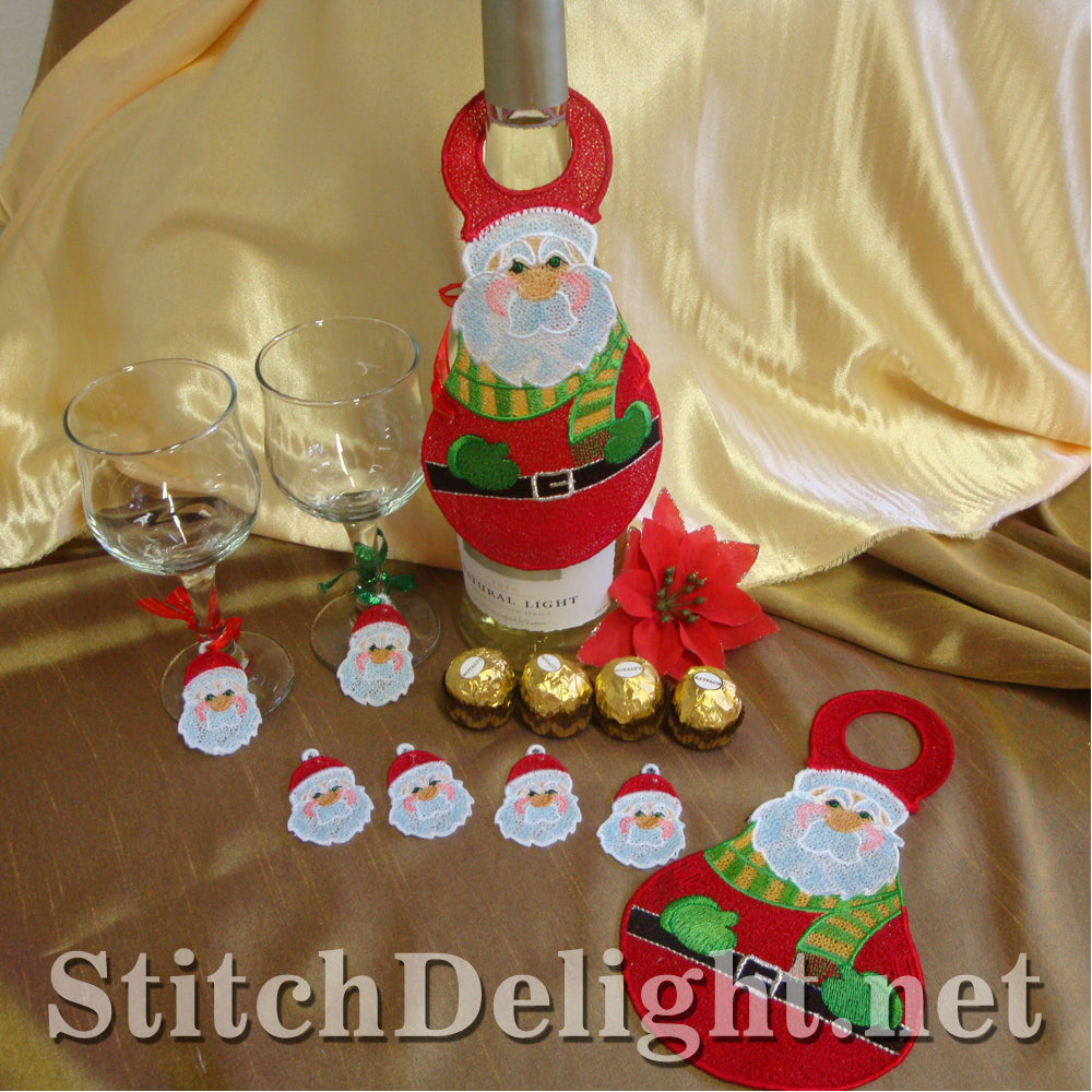 SD1055 Santa Bottle Apron