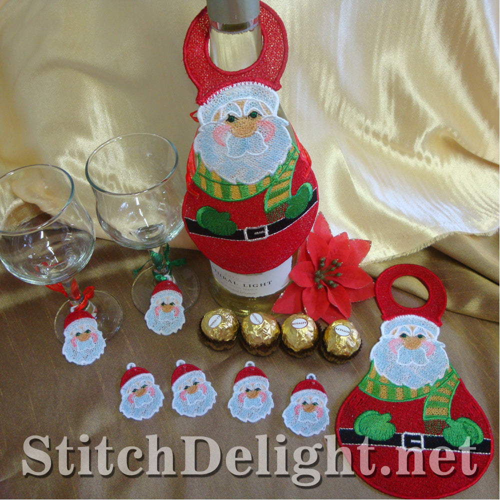 SD1055 Santa Bottle Apron