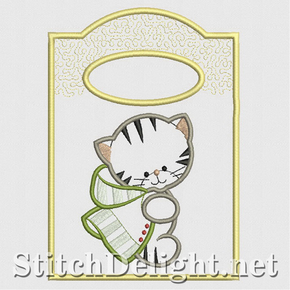 SD1207 Applique Kitty Treat Bags